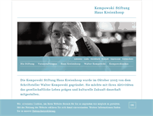 Tablet Screenshot of kempowski-stiftung.de